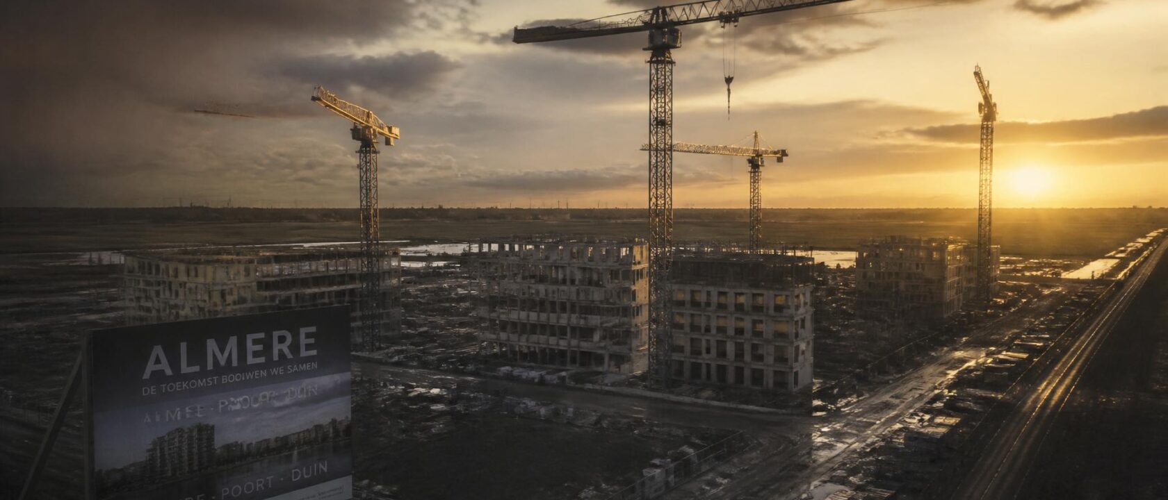 Kranen en woningbouw in de metropoolregio